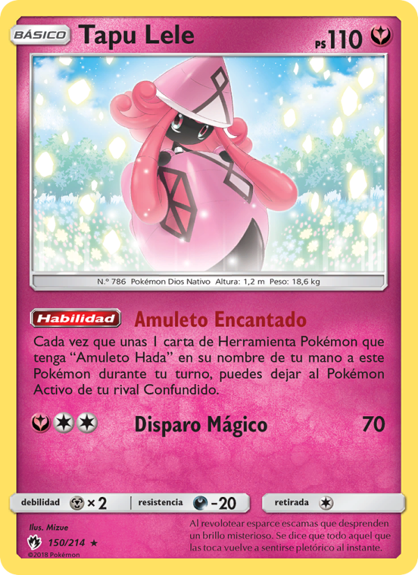 Tapu Lele 150 — Lost Thunder (Spanish Pokémon TCG card)