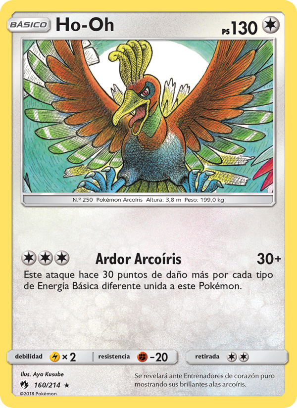 Ho-Oh 160 — Lost Thunder (Spanish Pokémon TCG card)