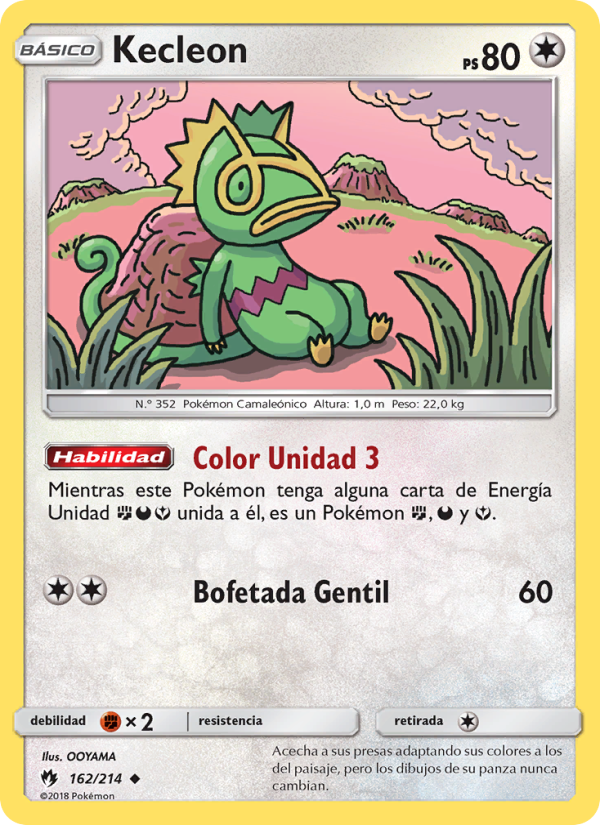 Kecleon 162 — Lost Thunder (Spanish Pokémon TCG card)