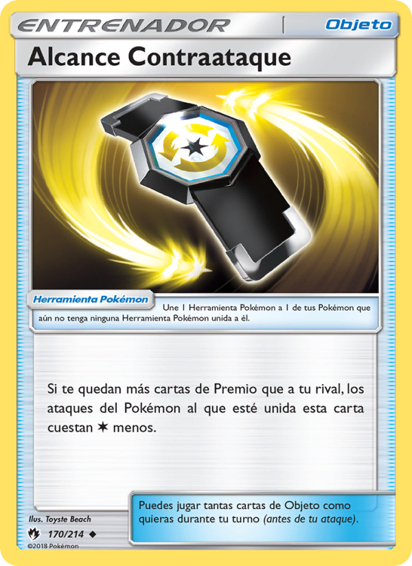 Alcance Contraataque 170 — Lost Thunder (Spanish Pokémon TCG card)
