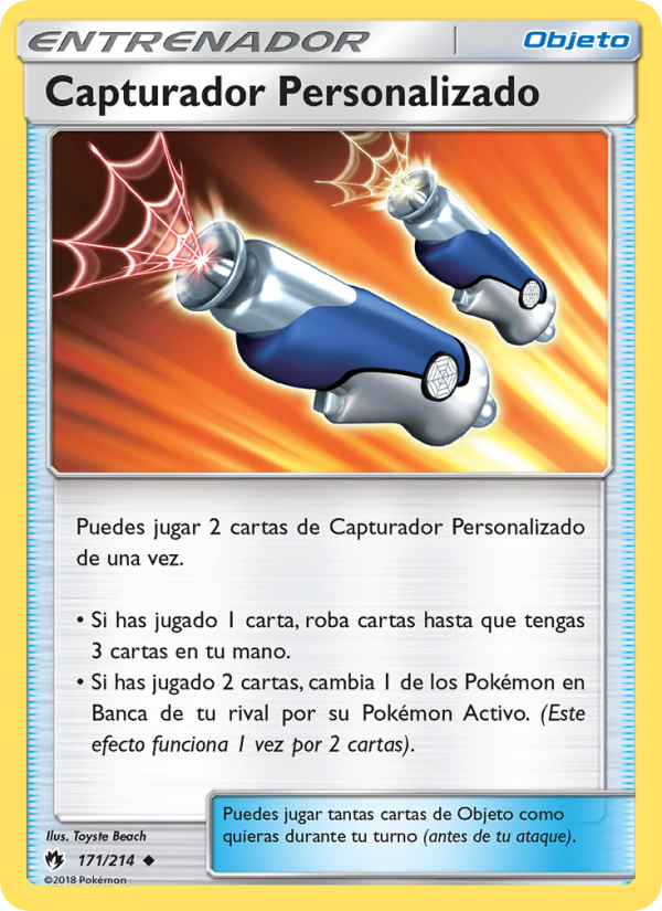 Capturador Personalizado 171 — Lost Thunder (Spanish Pokémon TCG card)