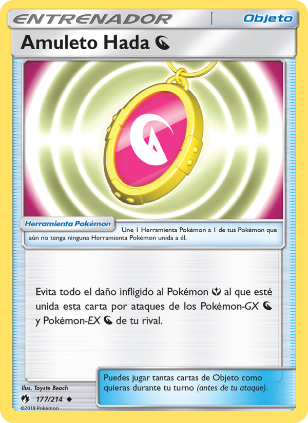 Amuleto Hada Dragon 177 — Lost Thunder (Spanish Pokémon TCG card)
