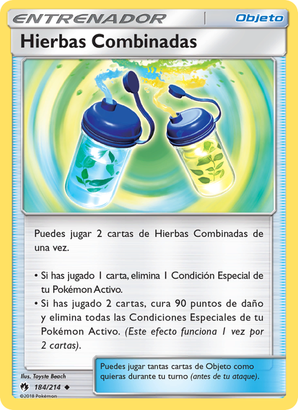 Hierbas Combinadas 184 — Lost Thunder (Spanish Pokémon TCG card)