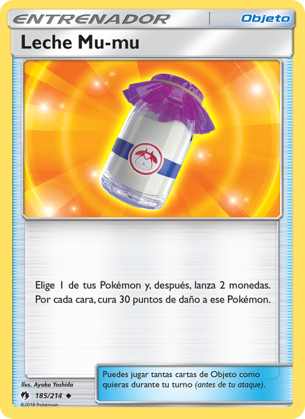 Leche Mu-mu 185 — Lost Thunder (Spanish Pokémon TCG card)