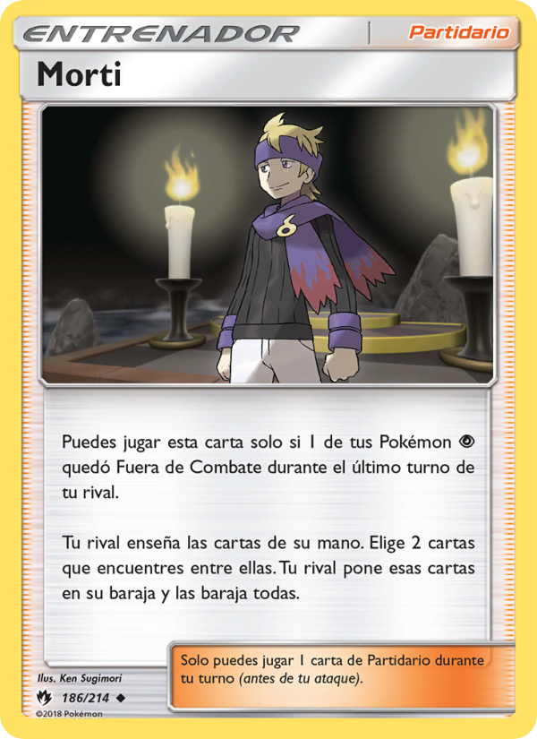 Morti 186 — Lost Thunder (Spanish Pokémon TCG card)