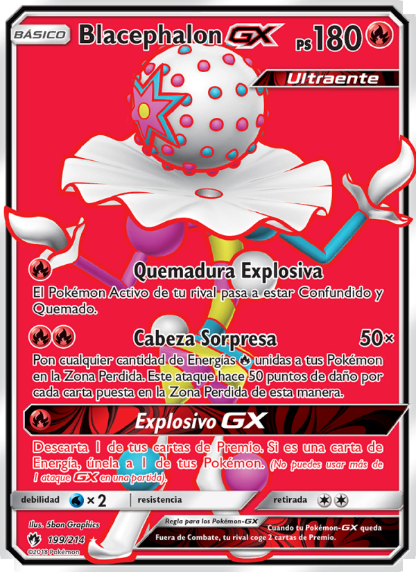 Blacephalon GX 199 — Lost Thunder (Spanish Pokémon TCG card)