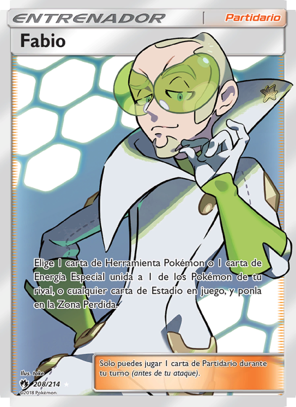 Fabio 208 — Lost Thunder (Spanish Pokémon TCG card)