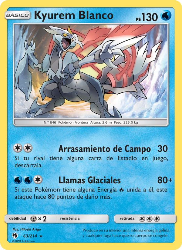Kyurem Blanco 63 — Lost Thunder (Spanish Pokémon TCG card)