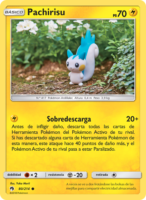 Pachirisu 80 — Lost Thunder (Spanish Pokémon TCG card)