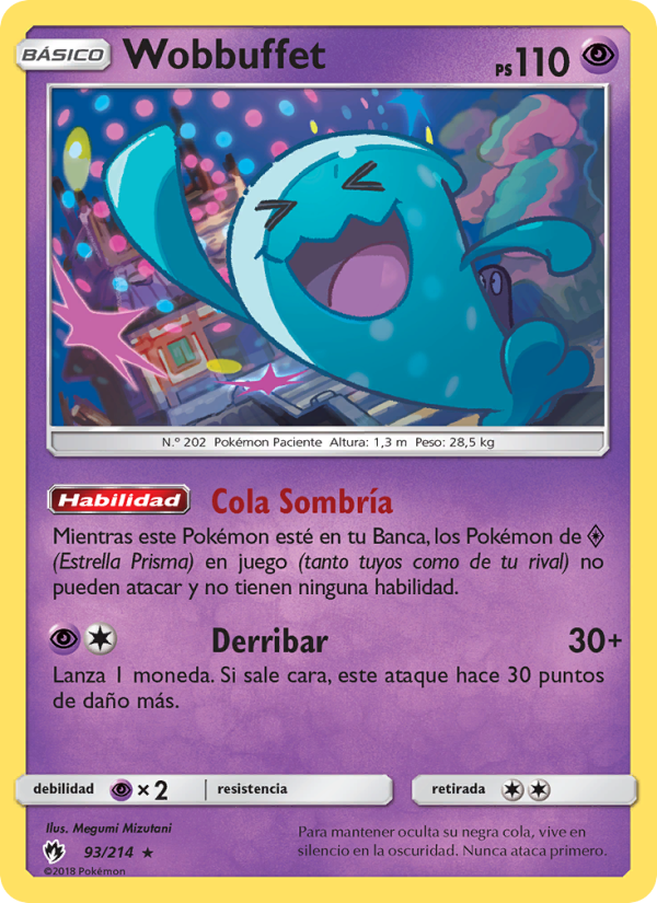 Wobbuffet 93 — Lost Thunder (Spanish Pokémon TCG card)