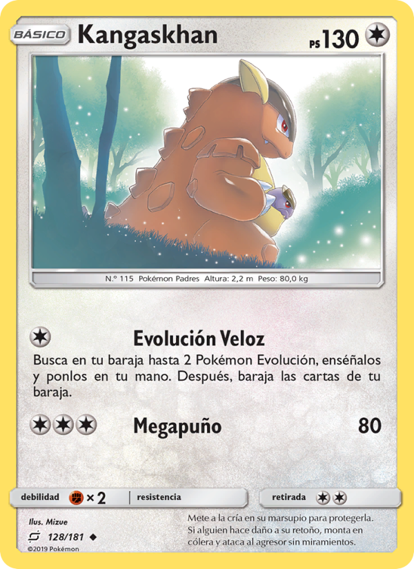 Kangaskhan 128 — Team Up (Spanish Pokémon TCG card)