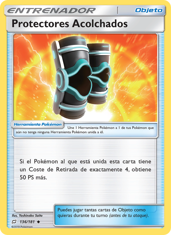 Protectores Acolchados 136 — Team Up (Spanish Pokémon TCG card)