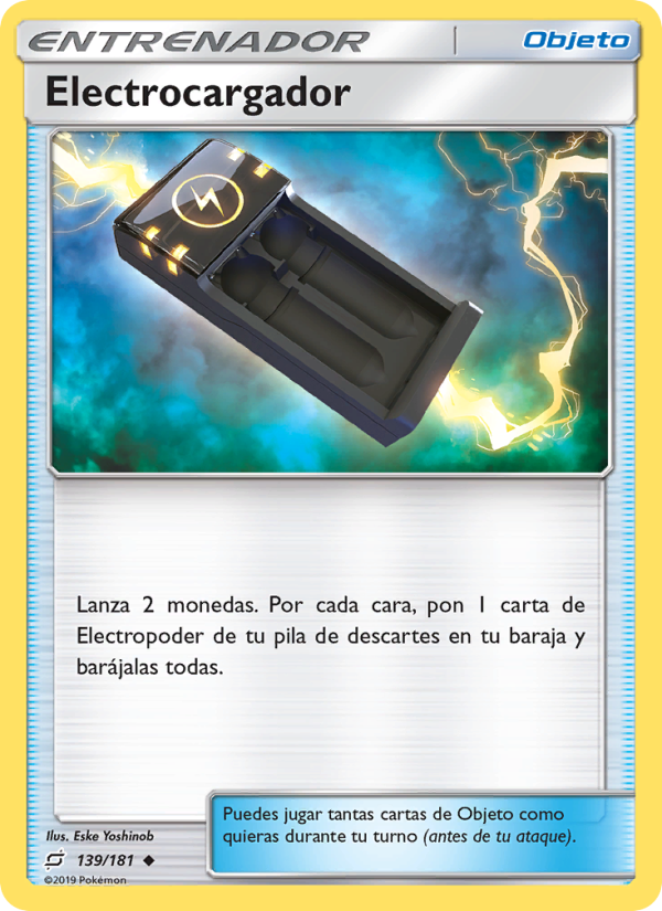 Electrocargador 139 — Team Up (Spanish Pokémon TCG card)