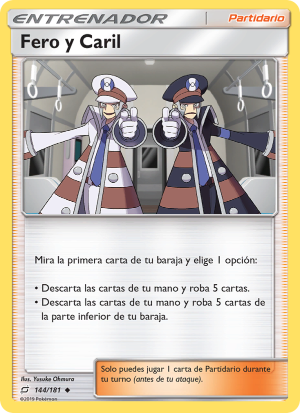 Fero y Caril 144 — Team Up (Spanish Pokémon TCG card)