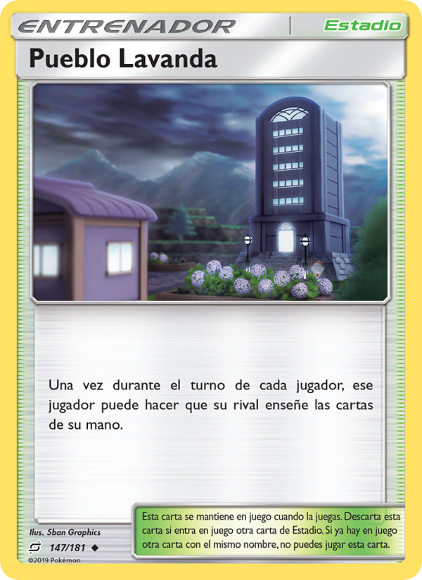 Pueblo Lavanda 147 — Team Up (Spanish Pokémon TCG card)