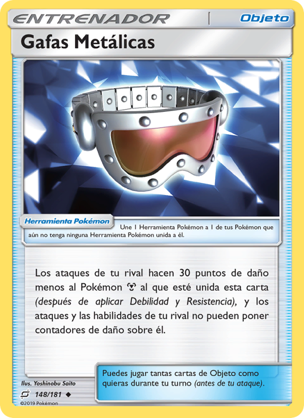 Gafas Metálicas 148 — Team Up (Spanish Pokémon TCG card)