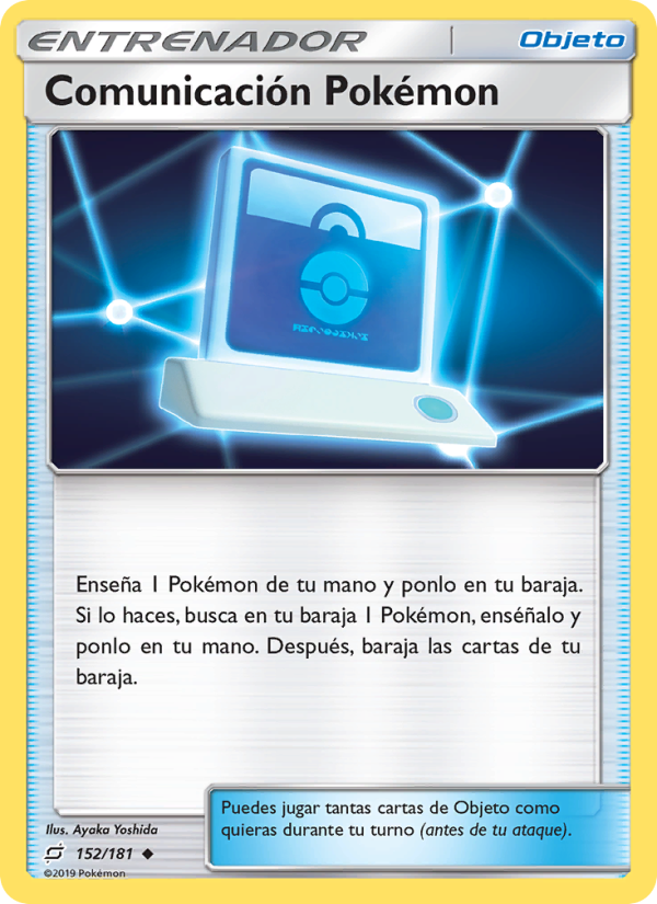 Comunicación Pokémon 152 — Team Up (Spanish Pokémon TCG card)