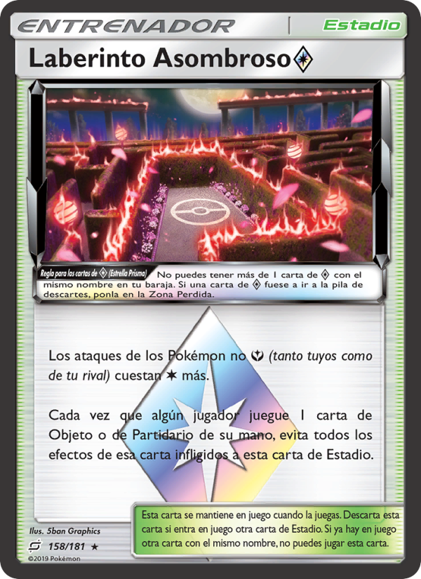 Laberinto Asombroso ◇ 158 — Team Up (Spanish Pokémon TCG card)