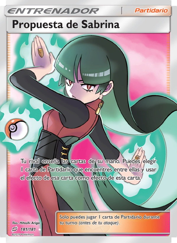 Propuesta de Sabrina 181 — Team Up (Spanish Pokémon TCG card)