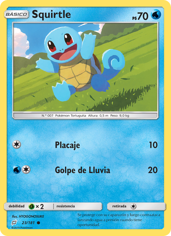 Squirtle 23 — Team Up (Spanish Pokémon TCG card)