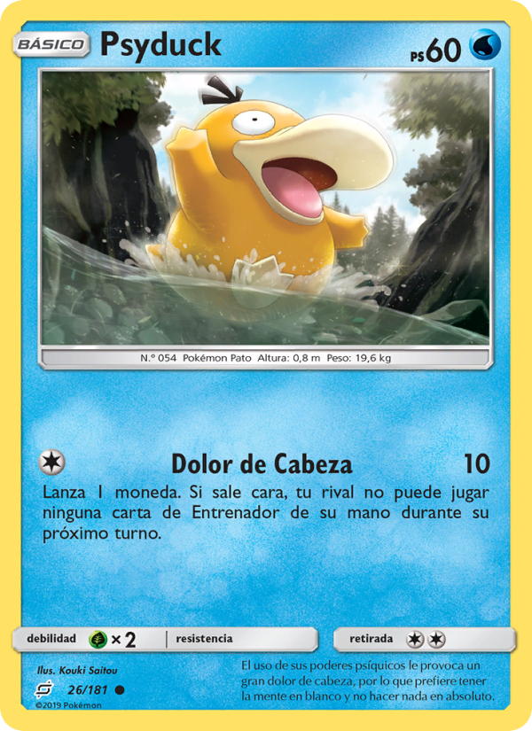Psyduck 26 — Team Up (Spanish Pokémon TCG card)