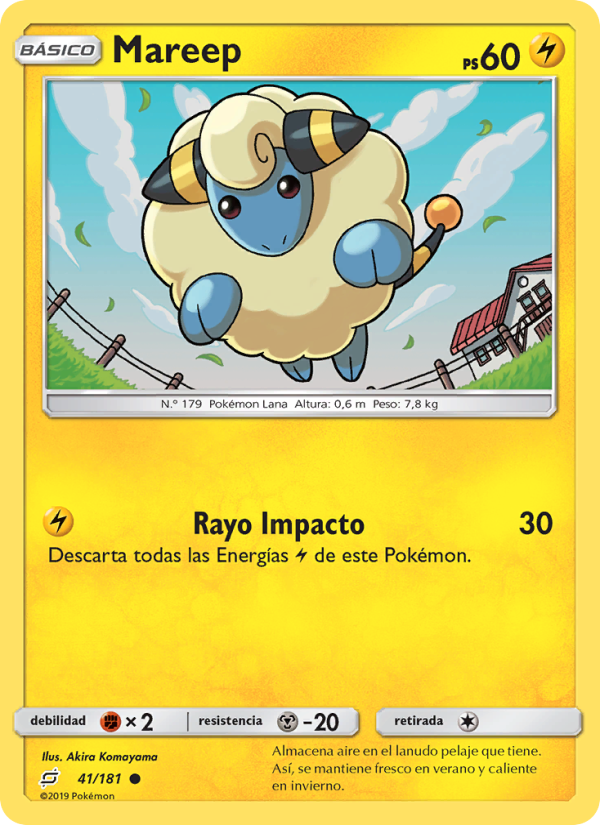 Mareep 41 — Team Up (Spanish Pokémon TCG card)