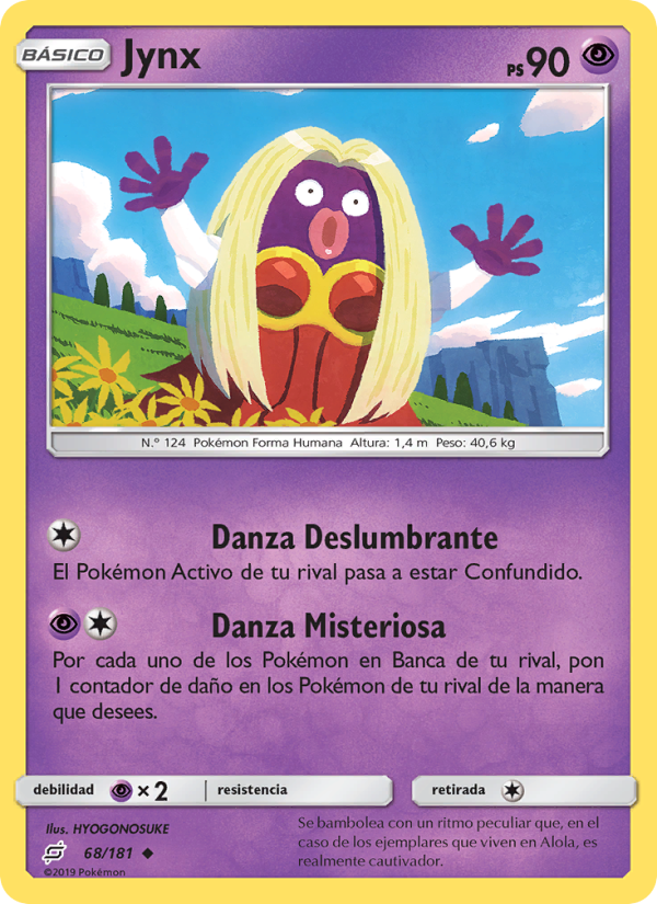 Jynx 68 — Team Up (Spanish Pokémon TCG card)