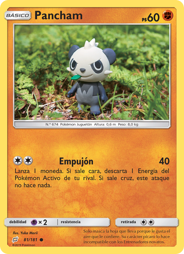 Pancham 81 — Team Up (Spanish Pokémon TCG card)