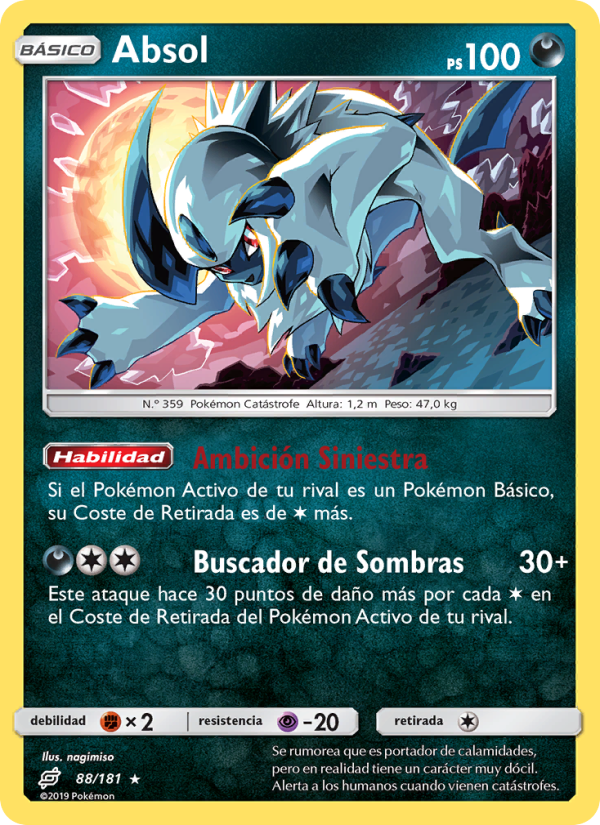 Absol 88 — Team Up (Spanish Pokémon TCG card)
