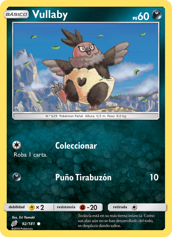 Vullaby 92 — Team Up (Spanish Pokémon TCG card)