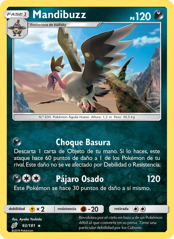 Mandibuzz 93 — Team Up (Spanish Pokémon TCG card)