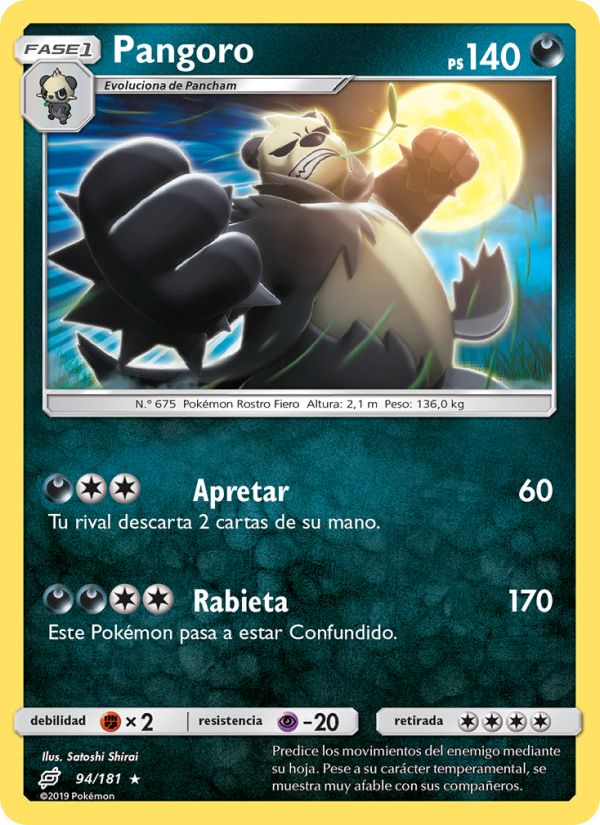 Pangoro 94 — Team Up (Spanish Pokémon TCG card)