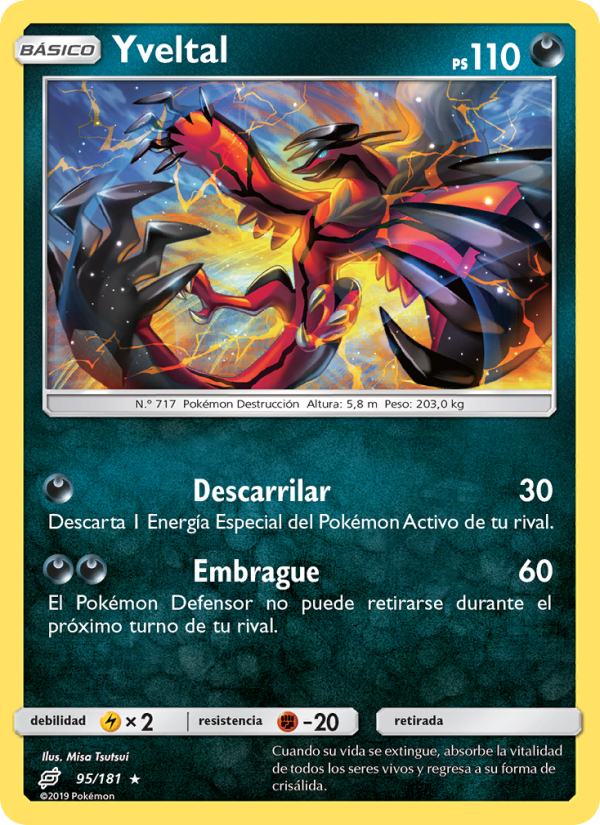 Yveltal 95 — Team Up (Spanish Pokémon TCG card)
