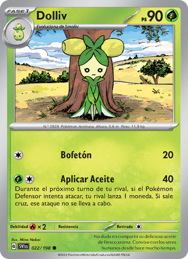 Dolliv 022 — Scarlet & Violet (Spanish Pokémon TCG card)