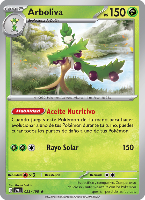Arboliva 023 — Scarlet & Violet (Spanish Pokémon TCG card)