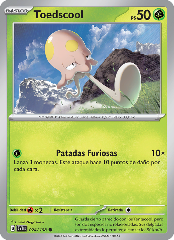 Toedscool 024 — Scarlet & Violet (Spanish Pokémon TCG card)