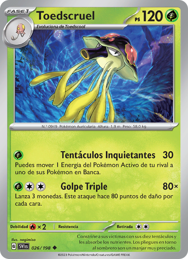 Toedscruel 026 — Scarlet & Violet (Spanish Pokémon TCG card)