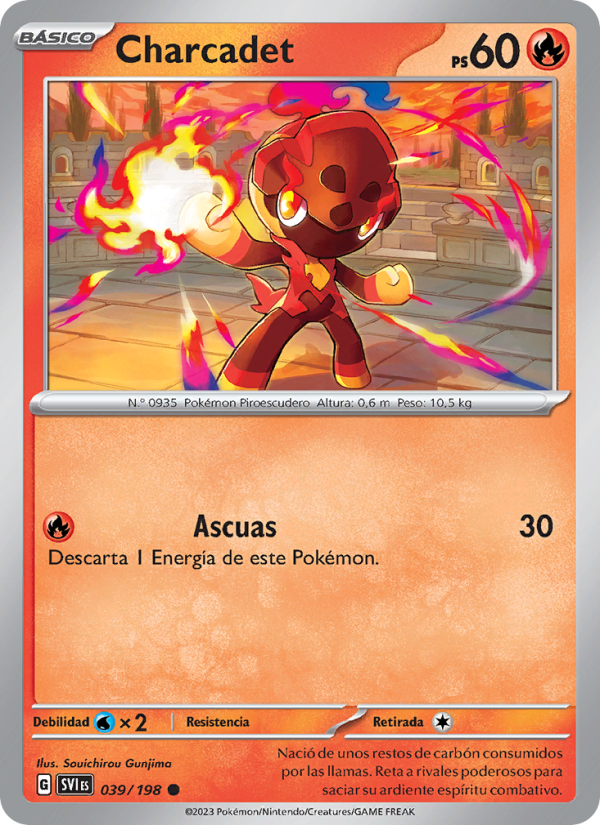 Charcadet 039 — Scarlet & Violet (Spanish Pokémon TCG card)