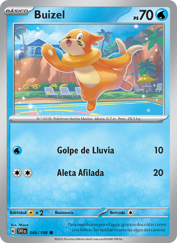 Buizel 046 — Scarlet & Violet (Spanish Pokémon TCG card)