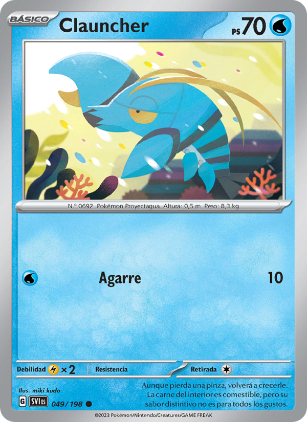 Clauncher 049 — Scarlet & Violet (Spanish Pokémon TCG card)