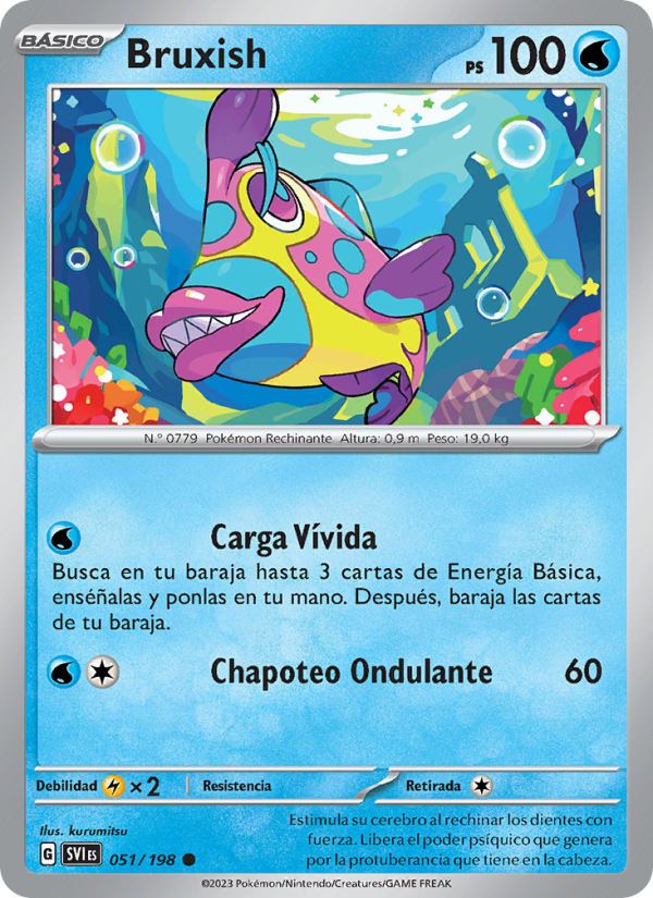 Bruxish 051 — Scarlet & Violet (Spanish Pokémon TCG card)