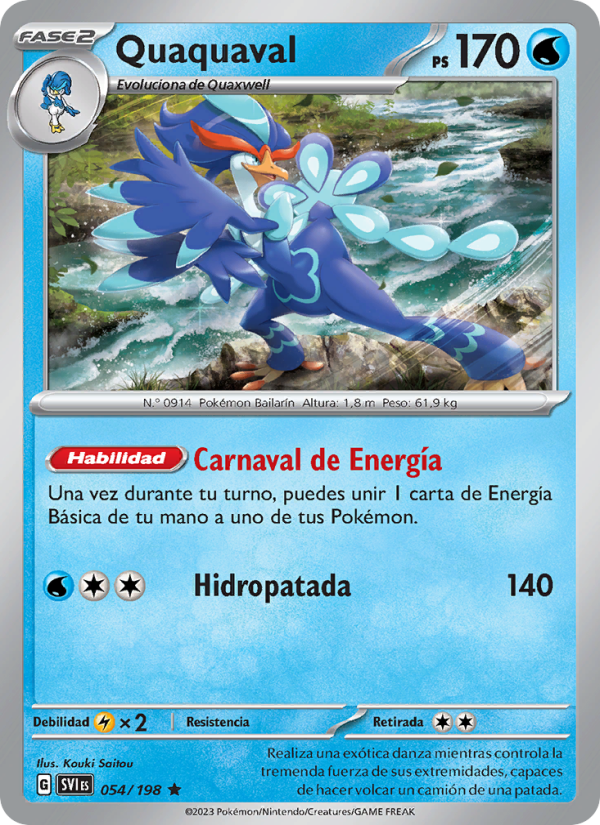 Quaquaval 054 — Scarlet & Violet (Spanish Pokémon TCG card)