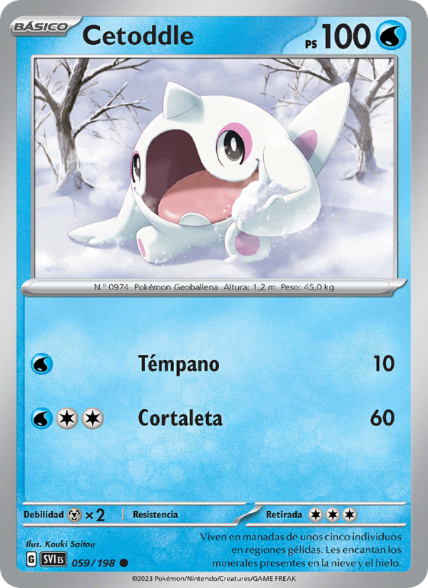 Cetoddle 059 — Scarlet & Violet (Spanish Pokémon TCG card)
