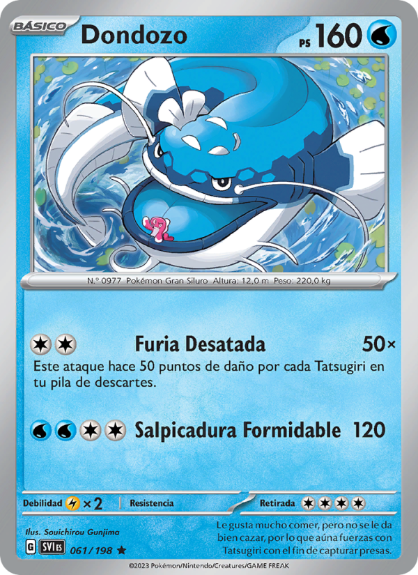 Dondozo 061 — Scarlet & Violet (Spanish Pokémon TCG card)