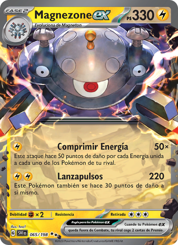 Magnezone ex 065 — Scarlet & Violet (Spanish Pokémon TCG card)