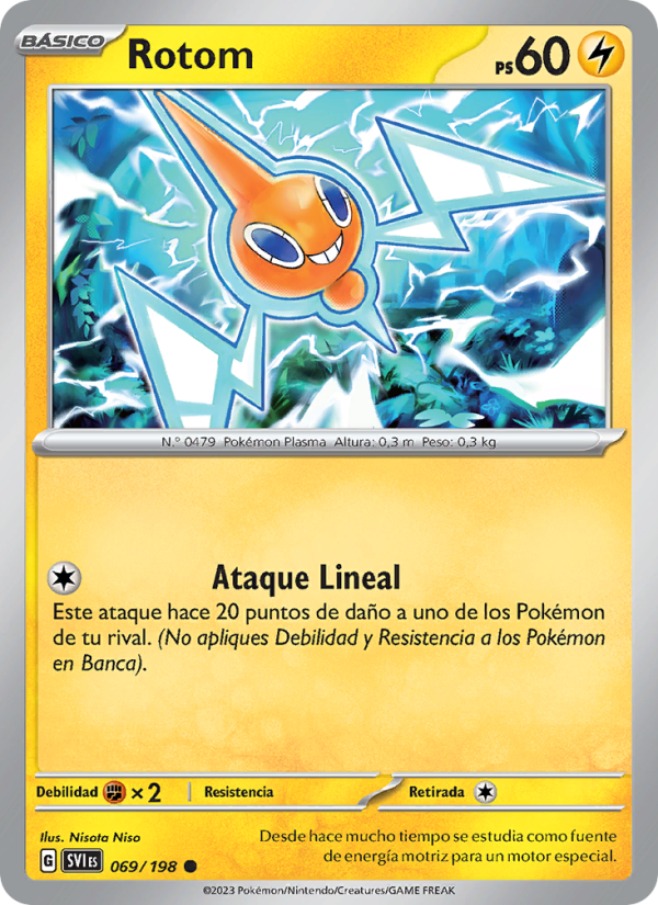 Rotom 069 — Scarlet & Violet (Spanish Pokémon TCG card)