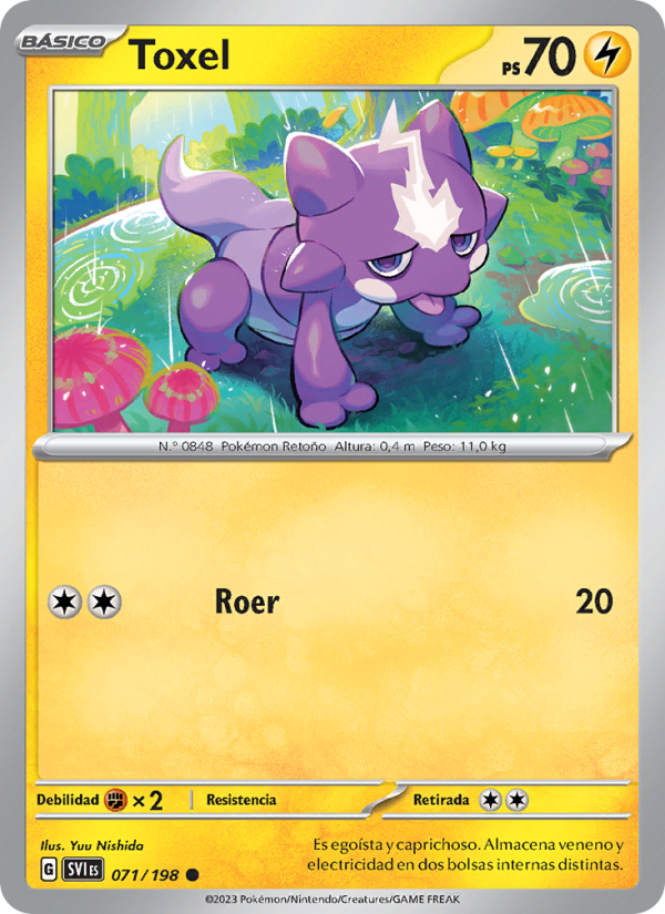 Toxel 071 — Scarlet & Violet (Spanish Pokémon TCG card)