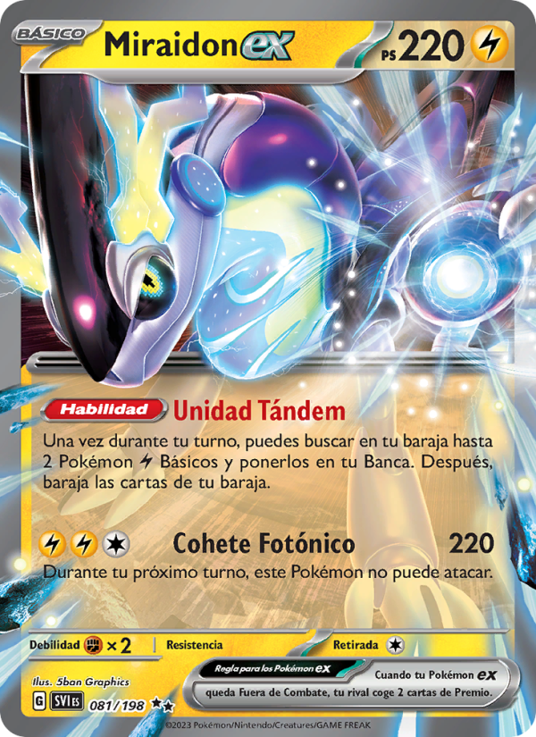 Miraidon ex 081 — Scarlet & Violet (Spanish Pokémon TCG card)