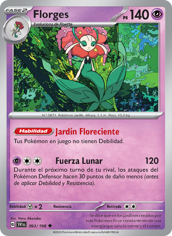 Florges 093 — Scarlet & Violet (Spanish Pokémon TCG card)