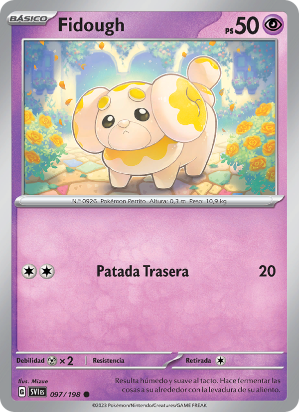 Fidough 097 — Scarlet & Violet (Spanish Pokémon TCG card)